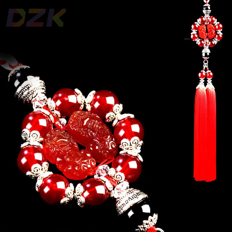 汽车挂件仿玛瑙 双貔貅挂饰 淘宝一件代发 车用吊坠代发.4