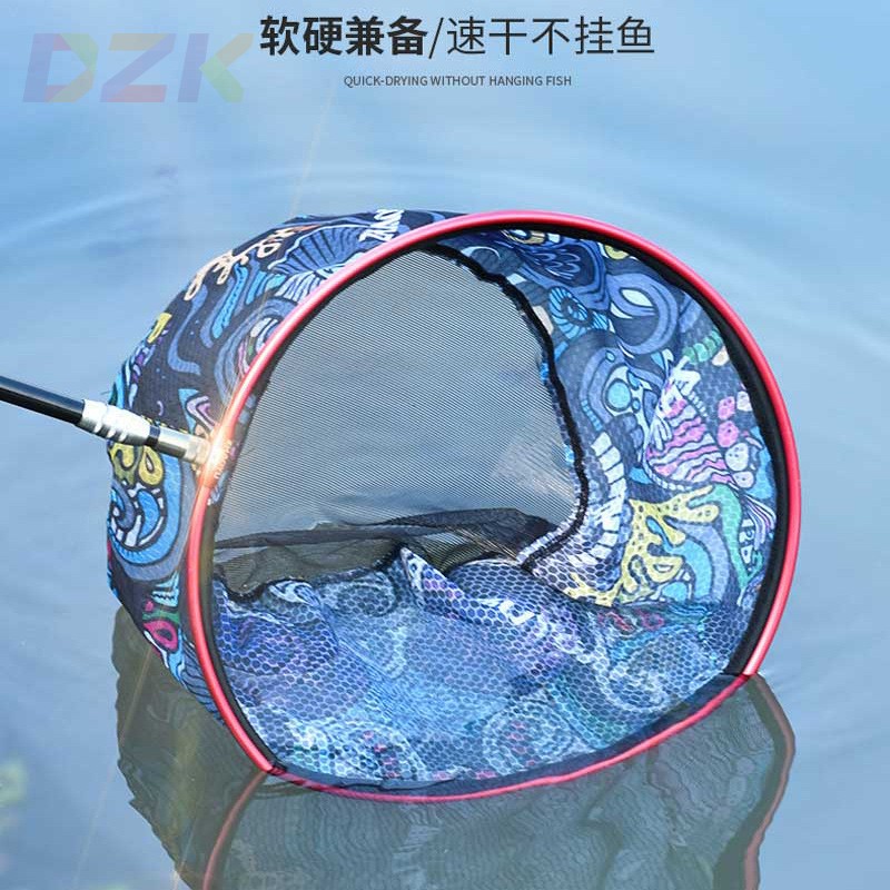 铝合金钓鱼抄网头网兜防挂钩大物黑坑超轻加深防跳实心飞抄捞鱼.2