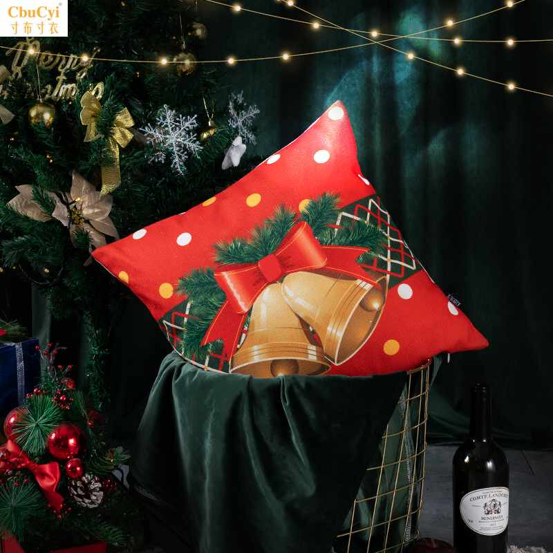 圣诞沙发抱枕靠垫靠背ins圣诞节装饰抱枕套腰枕美式新年礼物抱|ruв категории домашний ткань, подушка/подушка - от Buy2taobao.com для оказания профессиональной услуги покупки агента Taobao