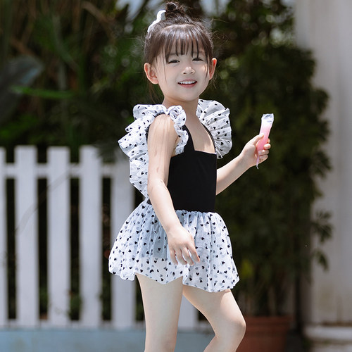 女童泳装儿童泳衣女孩洋气女宝宝公主风可爱3岁2连体游泳衣4夏季5