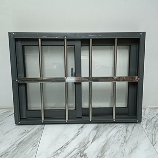 铝合金防盗一体窗带纱窗自建房家用左右推拉窗厕所通风窗地下室窗