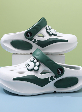 儿童凉鞋男童洞洞鞋夏季新款防滑软底宝宝运动拖鞋大童男孩沙滩鞋