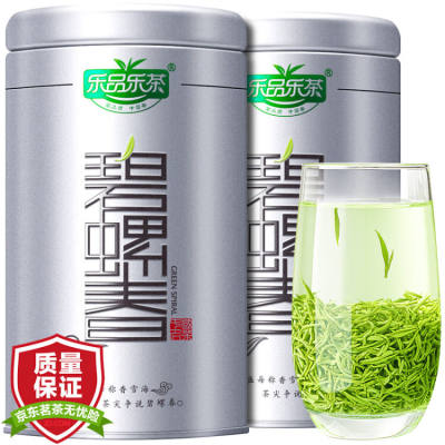 乐品乐茶 特级碧螺春2023新茶茶叶绿茶明前嫩芽茗茶罐装250g