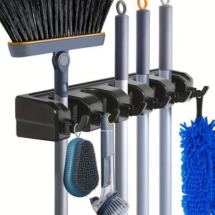 Mounted Holder Functional Broo Position Wall Mop Multi