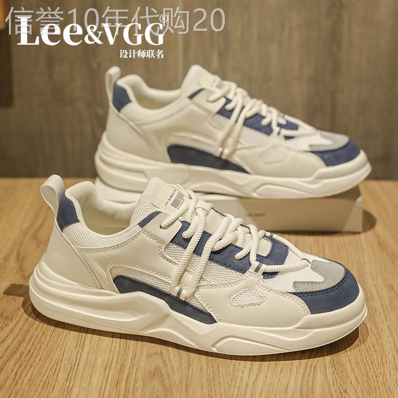 Lee&vgg正品潮牌男鞋夏季透气2025新款高级感百搭软底运动休闲鞋图片
