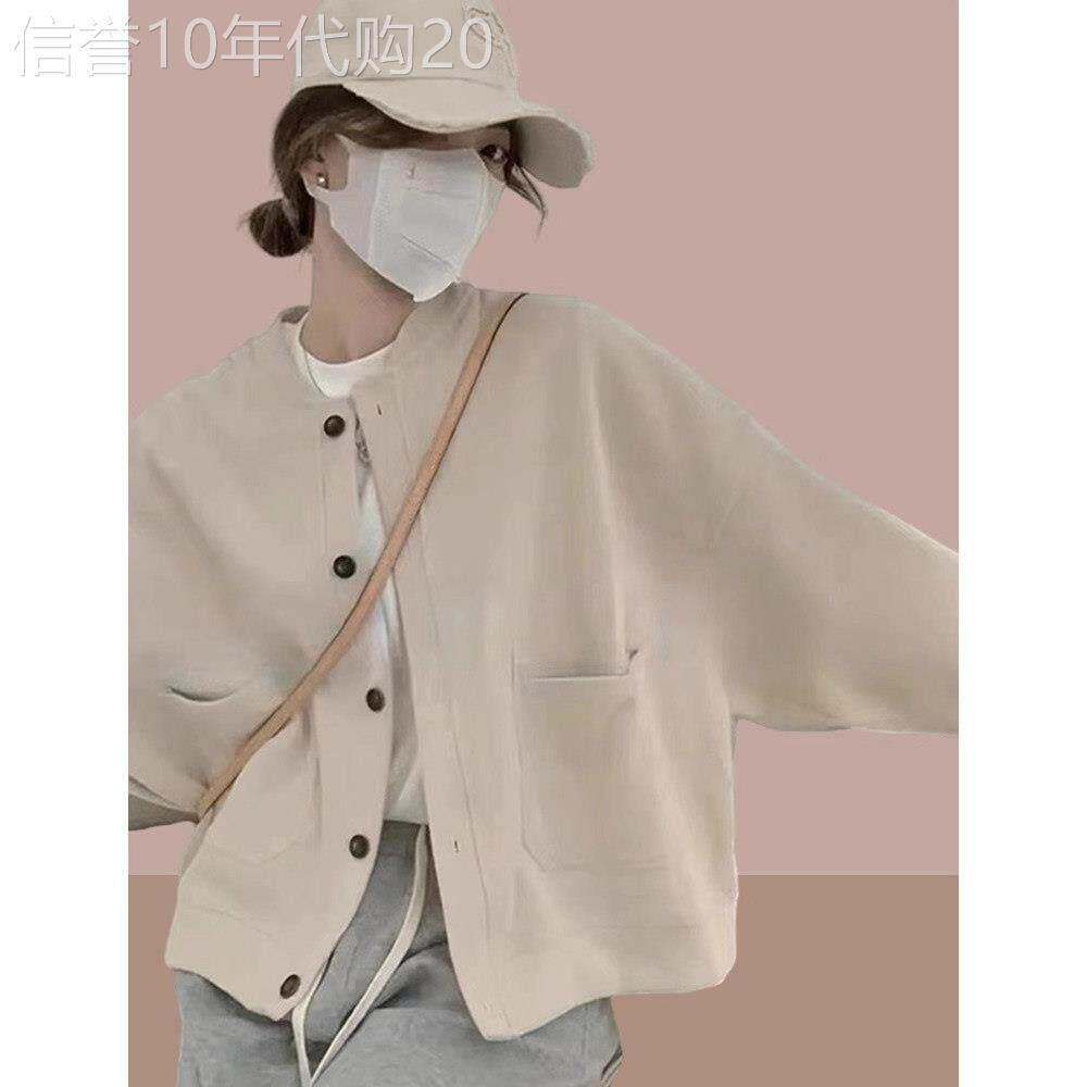 卫衣开衫女春秋薄款2026新款宽松慵懒风小个子棒球服夹克外套上衣