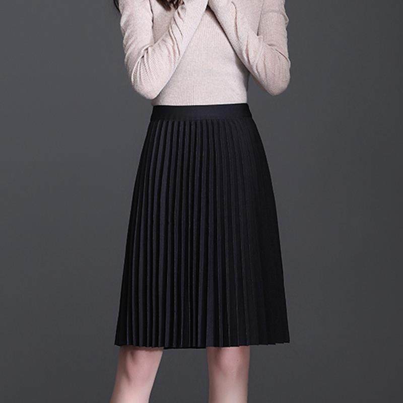 高腰百褶裙女2024春秋新款小个子显瘦半身裙秋冬梨型身材a字短裙