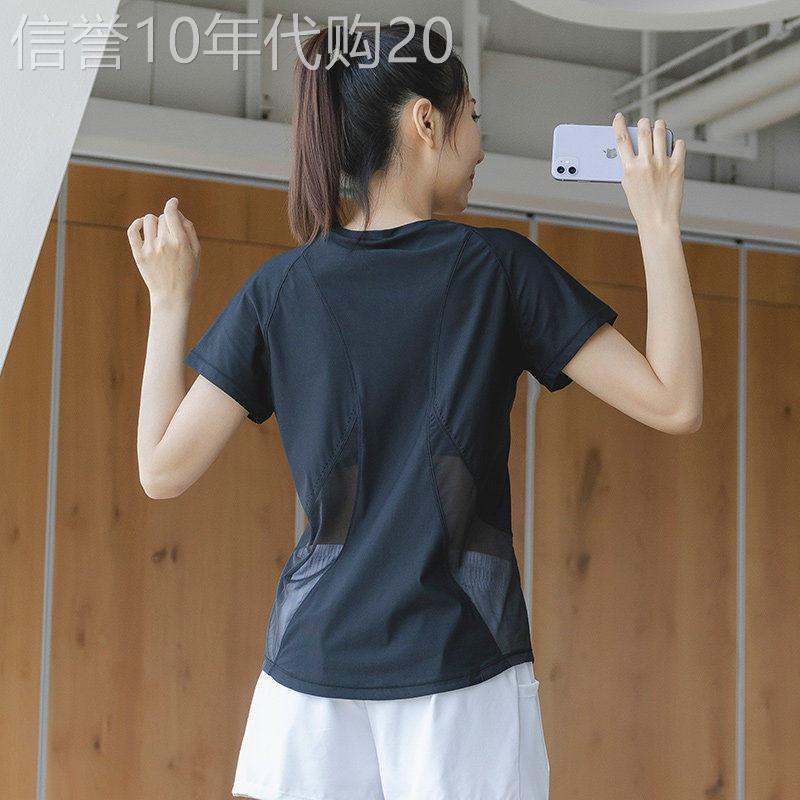 韩国夏季透气休闲运动健身套装女士新款瑜伽短袖速干T恤跑步短裤