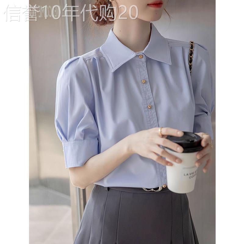 正装短袖衬衫女夏季2026新款法式职业通勤衬衣气质显瘦小个子上衣