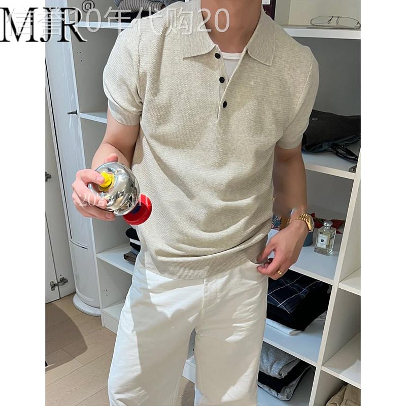 高级感男士短袖polo衫2026新款高端老钱风男装夏装针织半袖上衣服
