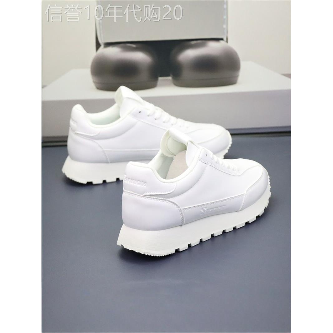 潮牌情侣小白鞋男真皮春秋季2025新款厚底韩版运动百搭增高阿甘鞋