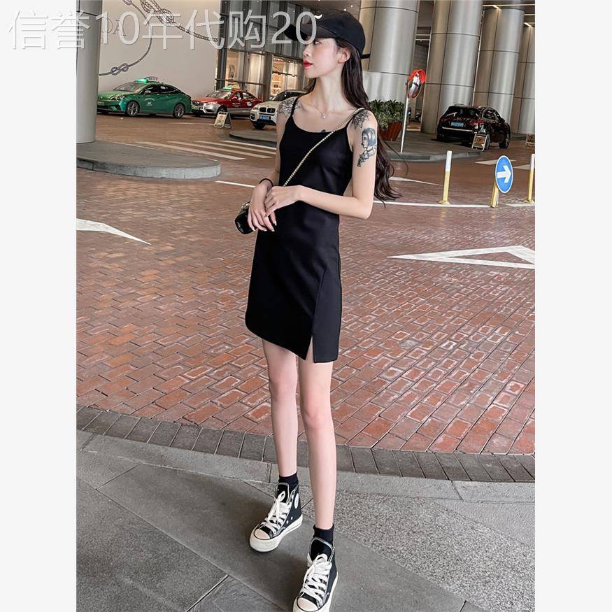 韩国吊带裙2026新款女夏季裙子小个子吊带洋装高级感短款显高