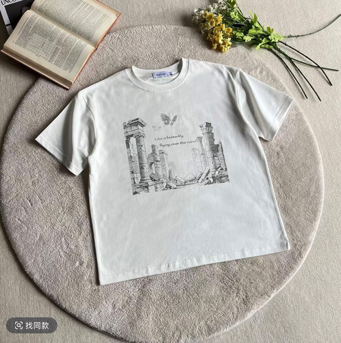 Xanvas「蝴蝶飞过废墟」标语索罗娜数码印花短袖t恤三周年限定tee