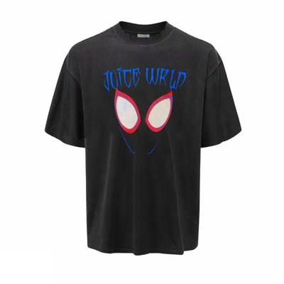 Juice WRLD SS23 Spider-Man  蜘蛛侠水洗3M反光T恤Vintage短袖