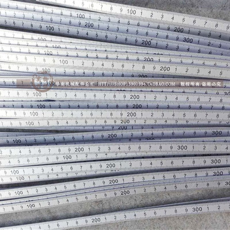 机械钢尺排钻标尺推台锯钢尺精密锯刻度尺裁板锯钢尺条顺向逆向尺
