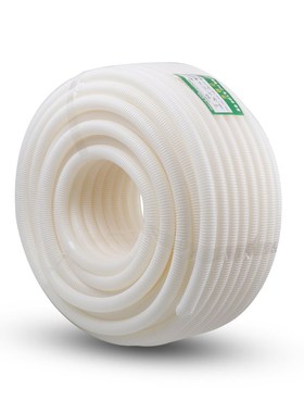 阻燃白色PAPP电线波纹管PVC塑料穿线护套管加厚软管电工绝缘螺纹