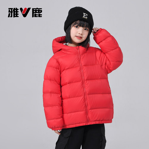 雅鹿加厚面包服羽绒服