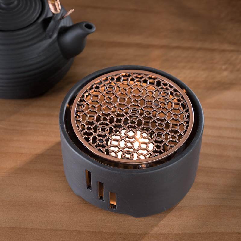 日式蜡烛加热底座陶瓷茶
