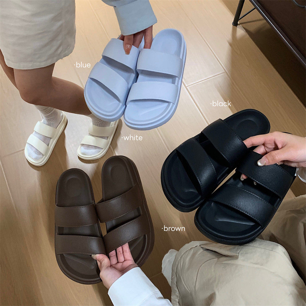 男女百搭个性双带拖鞋简