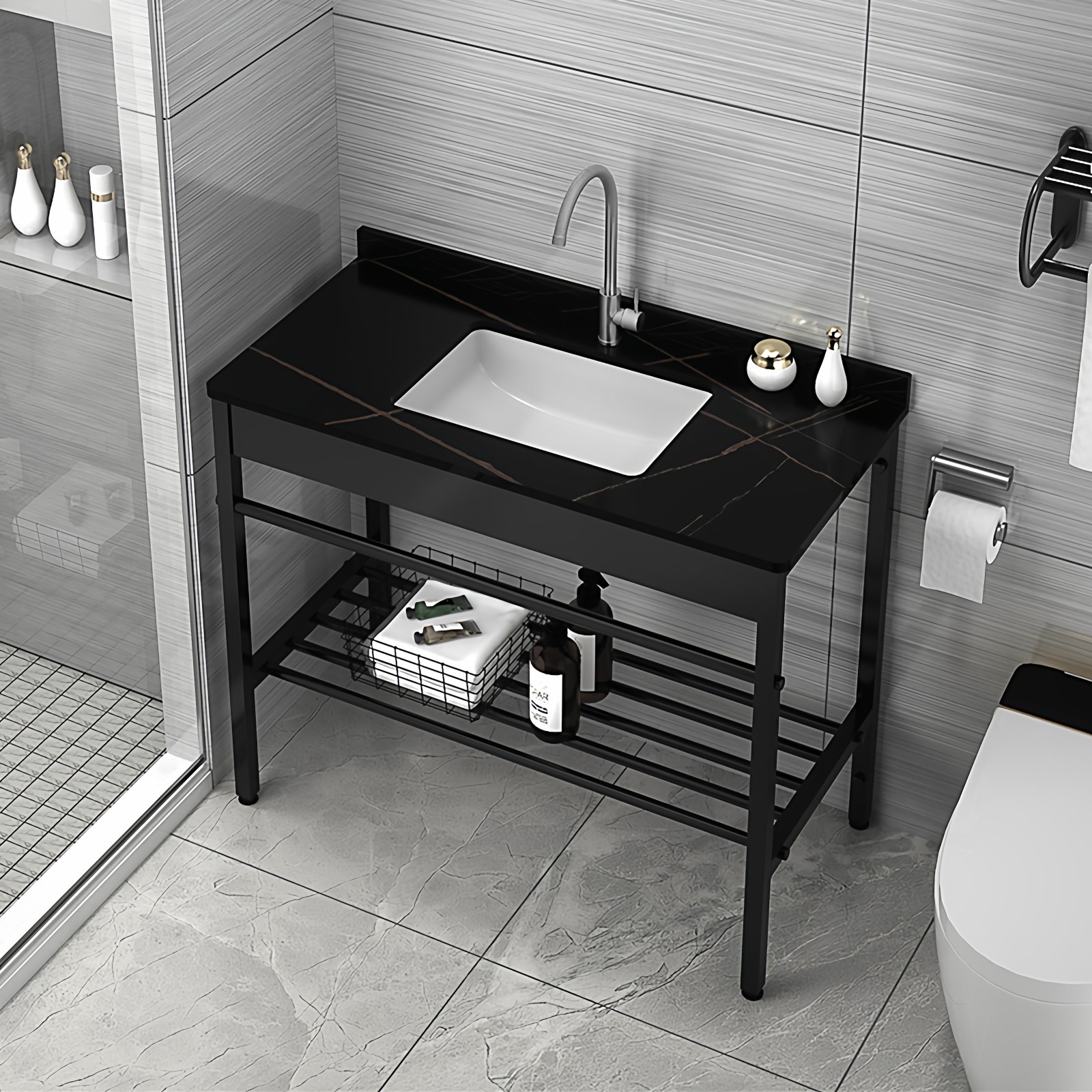 阳台洗手盆陶瓷洗脸盆岩板台面不锈钢支架简易落地式挂墙式洗手池,家装主材,挂墙式洗脸盆,淘宝优惠券,粉丝福利购,淘宝优惠卷