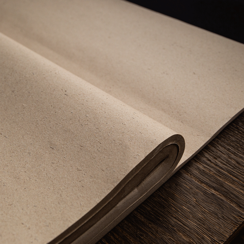 秋凝斋3-5分熟竹浆仿古宣纸书法作品纸长纤维无格元书纸书法专用创作四尺仿古毛边纸小楷作品麻宣纸