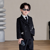 2025帅气小主持人生日花童礼服英伦风演出服 春秋新款 男童西装 套装