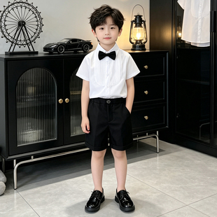 男童礼服套装夏季新款英伦风小少爷正装男宝宝生日宴礼服演出主持