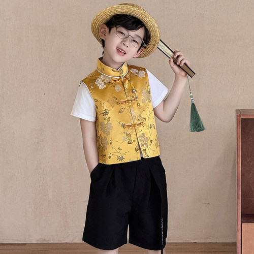 男童新中式唐装周岁礼服古风