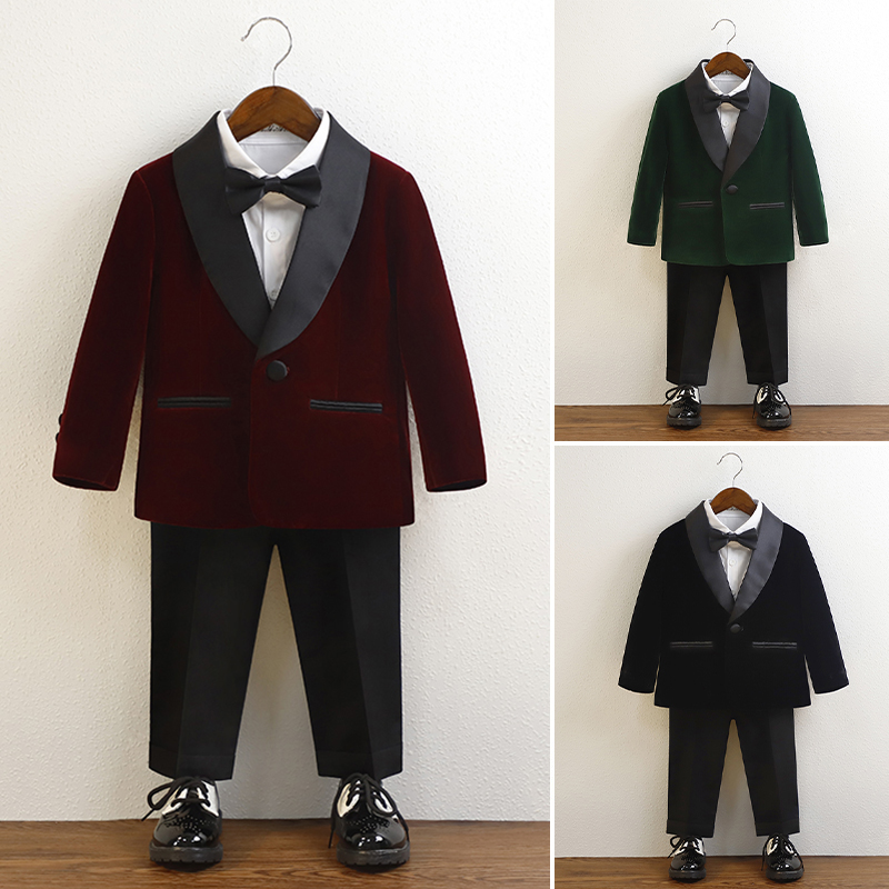 男童宝宝元旦主持人礼服