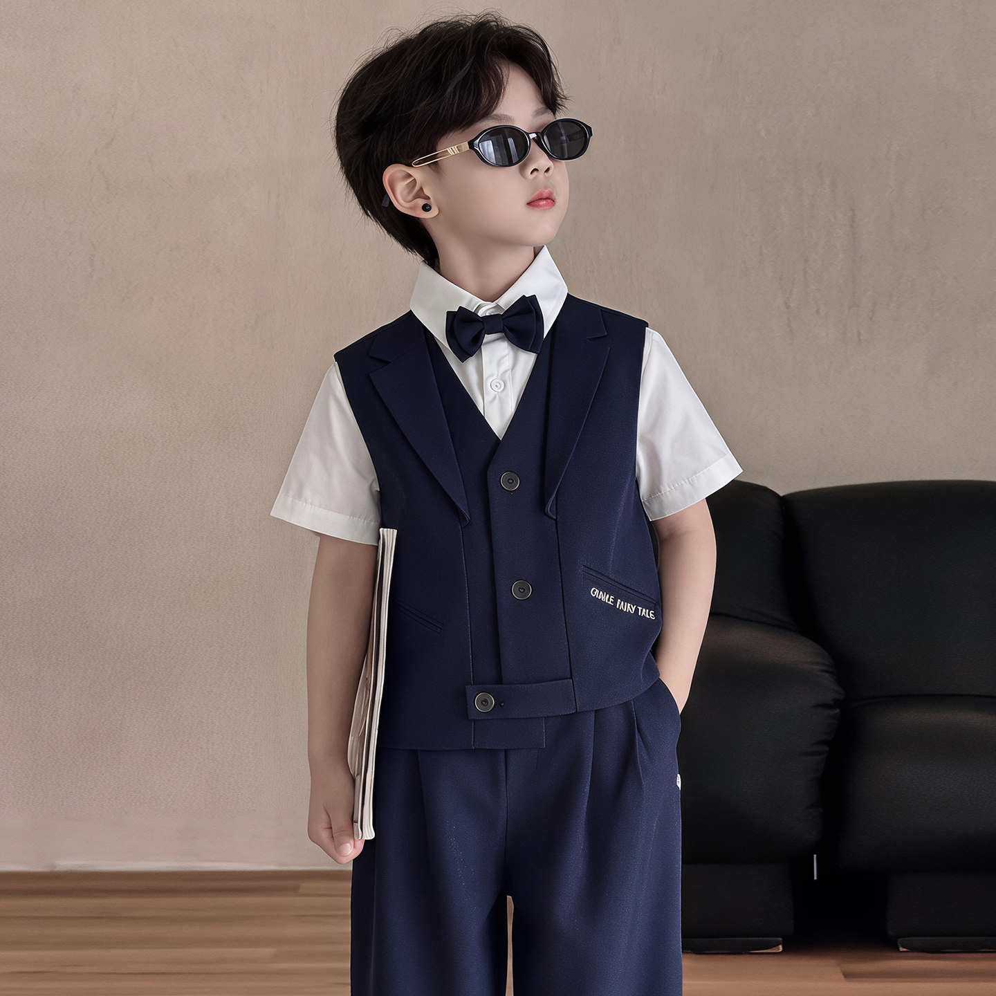 男童夏季西装套装演奏演出服