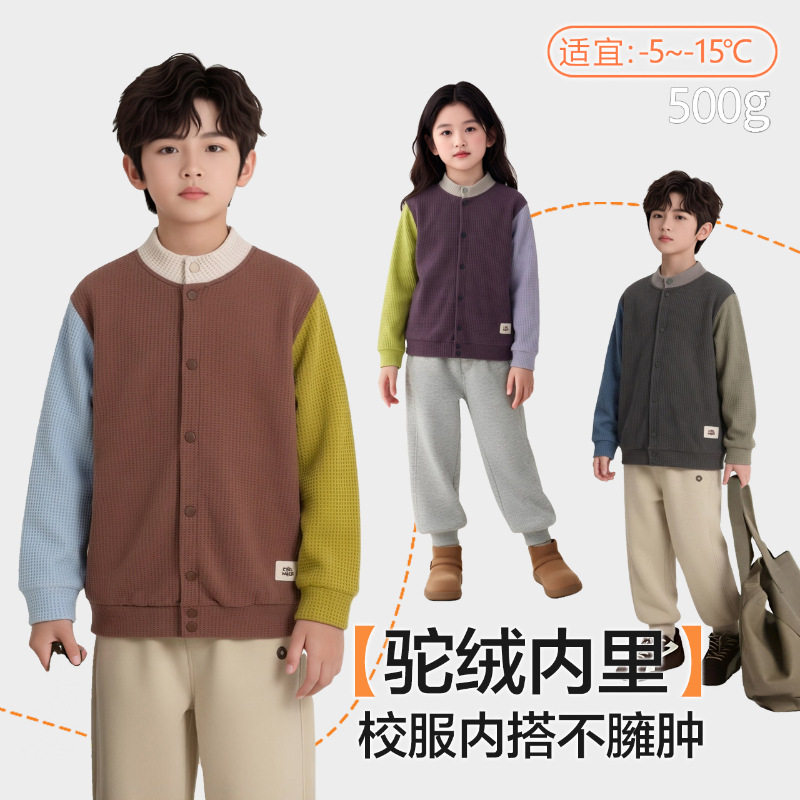 儿童秋冬加厚保暖棉袄外套