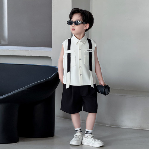 男童夏季休闲小西服套装