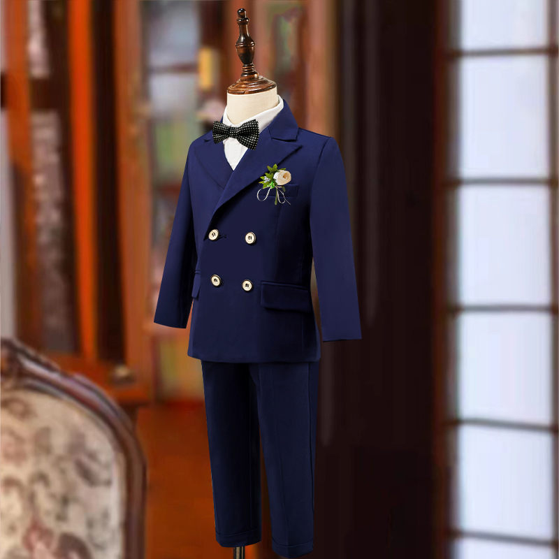儿童秋冬帅气主持人西服套装