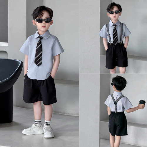 男童夏季学院风小主持人演出服