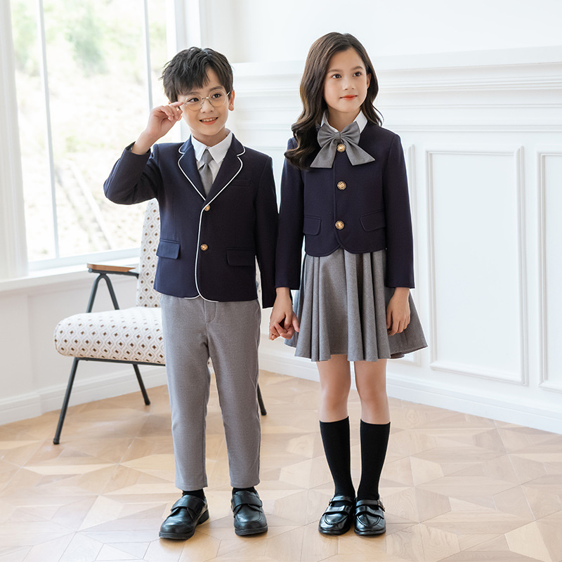 小学生演讲合唱礼服英伦风