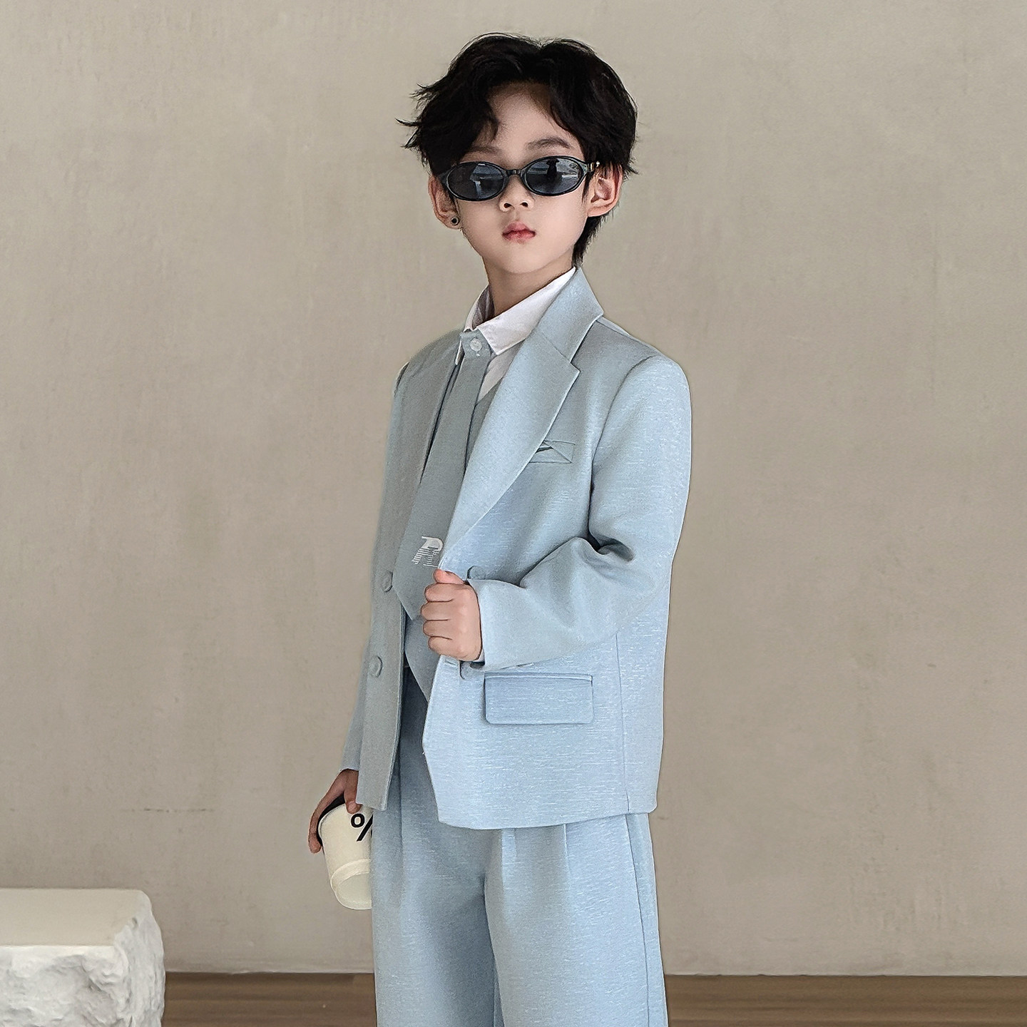 男童生日休闲西服套装