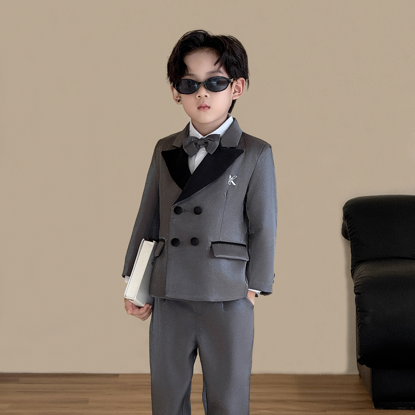 高端男童生日宴会主持西服套装