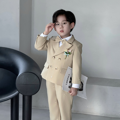 男童2025新款英伦风小主持人礼服