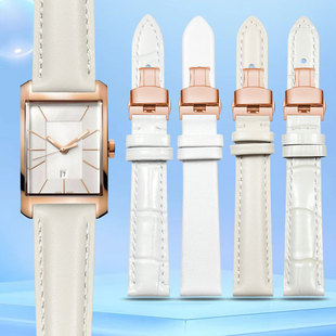 适配CK真皮手表带K2Y211/K2Y231/K2M211/K2G211白色男女牛皮表带