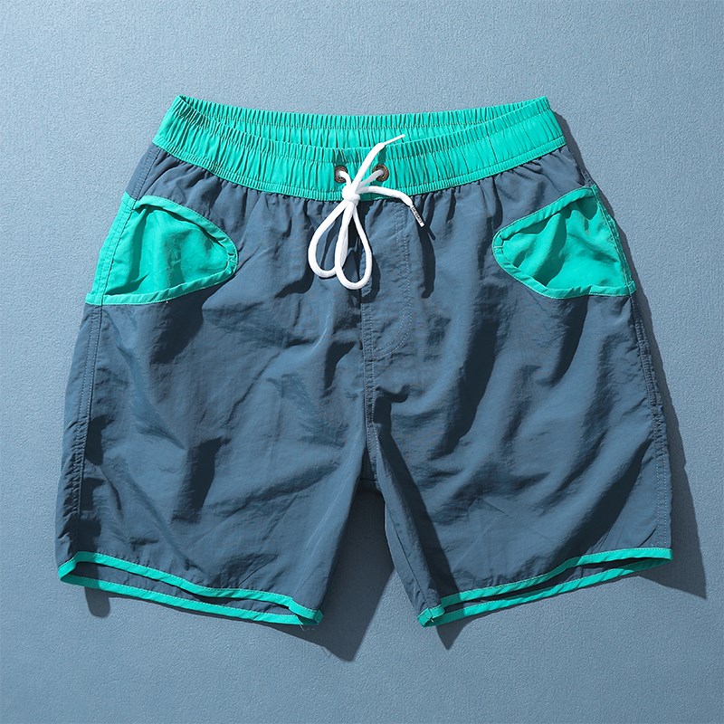 男士沙滩b裤可下水冲浪速干游泳裤海边度假玩水泳裤运动跑步四分