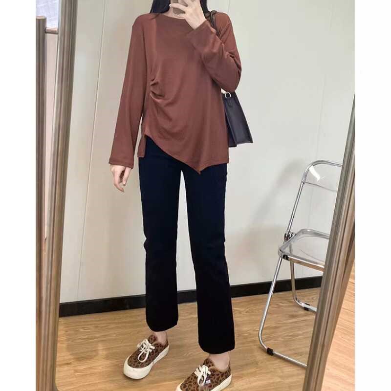 欧版小黑裤直筒牛仔裤女秋冬弹力烟管裤J小个子显瘦百搭法棍九分