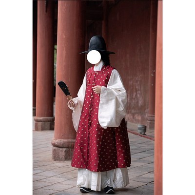 惜物国风 明制汉服方领罩甲织金小花男女款比甲T日常汉服-小金花