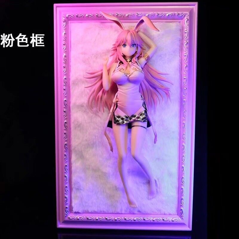 动漫手办二次元美少女相框八重婴兔女郎手办X摆件模型挂画