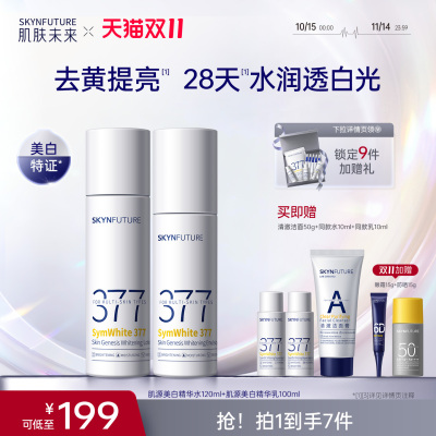 肌肤未来一代377美白水乳套装