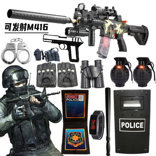三角洲行动同款电动玩具枪儿童迷彩服反恐精英套装csgo仿真玩具枪
