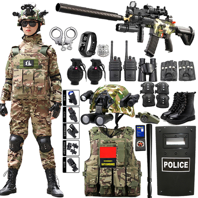 儿童玩具枪男孩仿真军装夏短袖迷彩特种兵三级甲夏令营真人CS装备