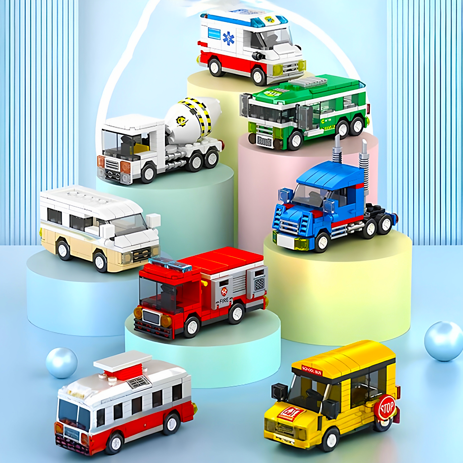 2025年新款儿童益智玩具拼装汽车积木拼图6到12岁男童孩生日礼物,玩具/童车/益智/积木/模型,普通塑料积木,淘宝优惠券,粉丝福利购,淘宝优惠卷