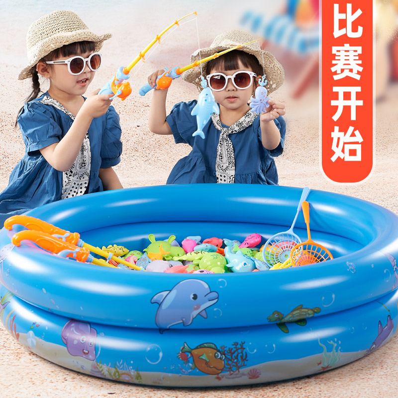 钓鱼玩具沙滩吸水室内充气游泳池