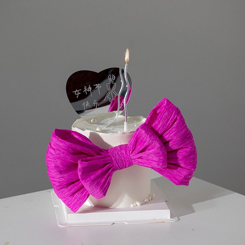 38女神节蝴蝶结蛋糕装饰爱心镜子插件女王节三八妇女节日装扮摆件,节庆用品/礼品,节日装扮用品,淘宝优惠券,粉丝福利购,淘宝优惠卷