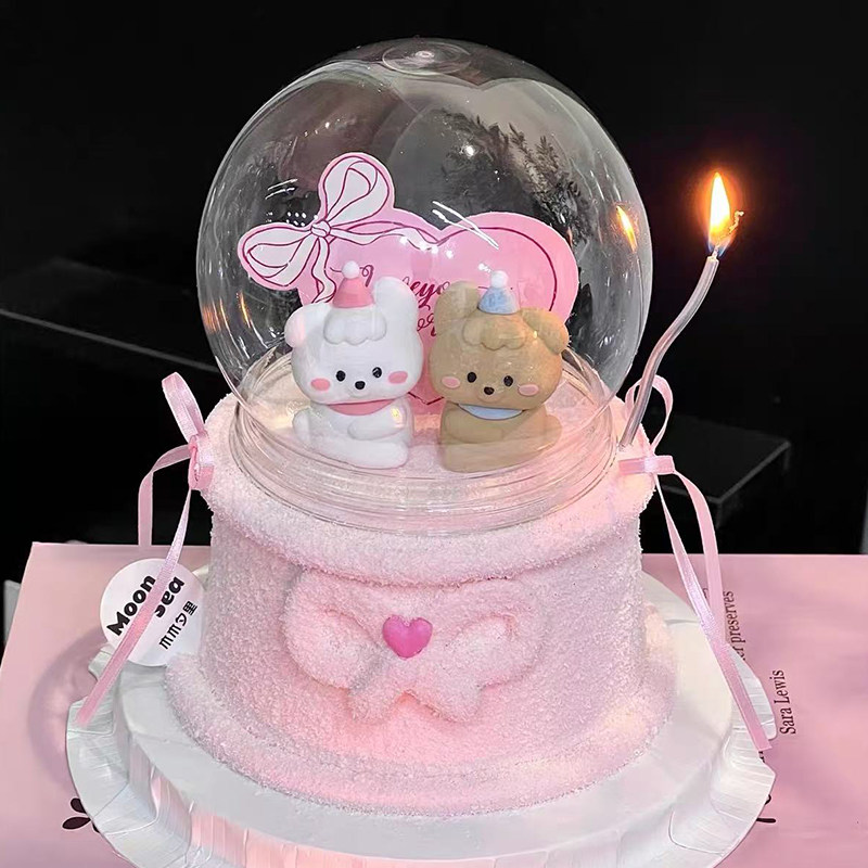 2.14情人节卡通修狗蛋糕装饰摆件爱心卡片水晶球情侣表白装扮插件,节庆用品/礼品,蛋糕/烘焙装饰用品,淘宝优惠券,粉丝福利购,淘宝优惠卷